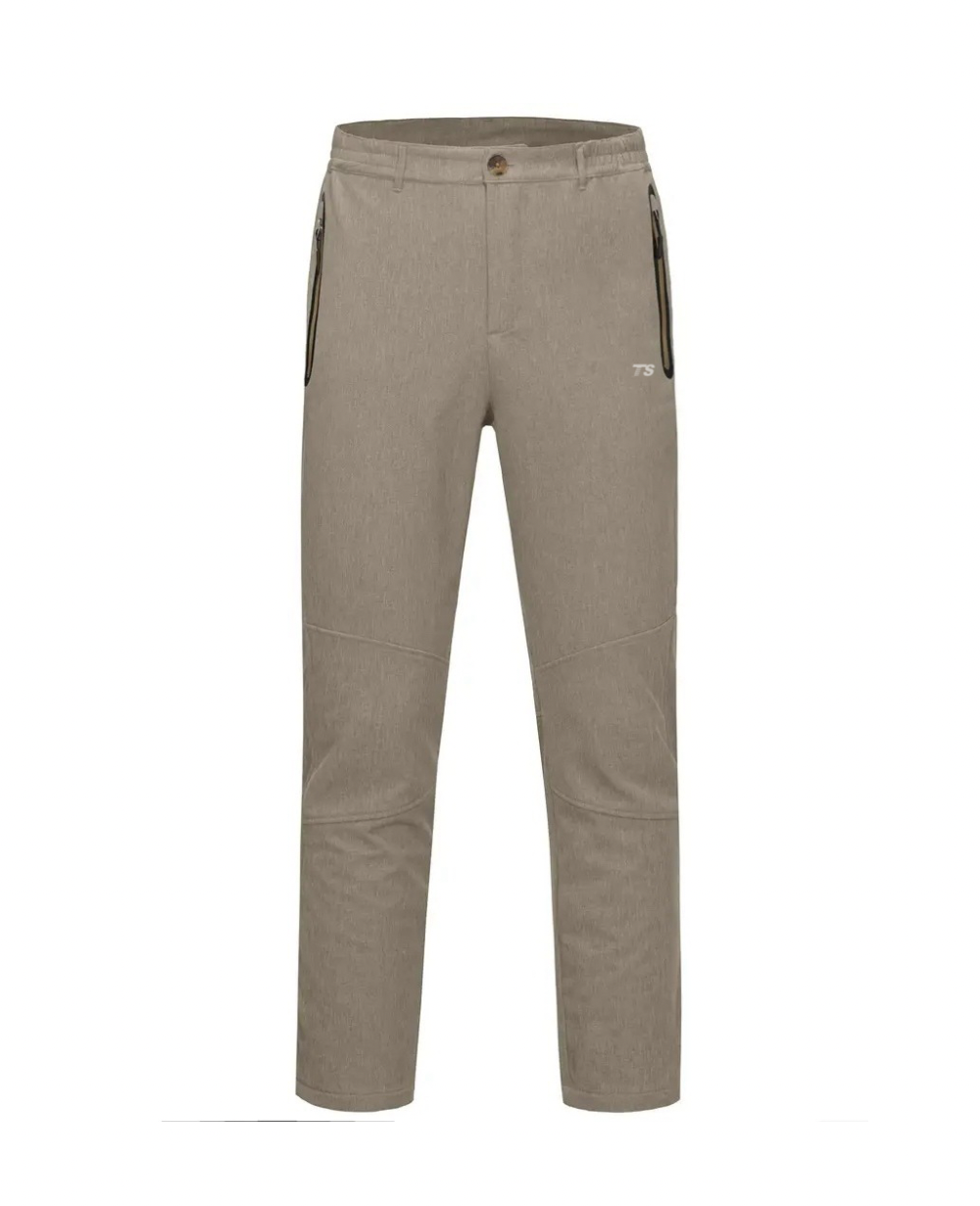 RidgeHaul Multi-Pocket Cargo Pants khaki front view with multiple cargo pockets