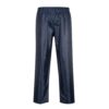 Rainshield Overtrousers front black waterproof polyester rain pants with PVC coating