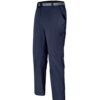 StrideCore Outdoor Pants navy side view with utility pocket and seam detail