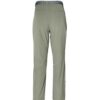 StrideCore Outdoor Pants matcha back view with reinforced stitching